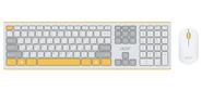 Клавиатура + мышь Acer OCC200 клав:жёлтый мышь:жёлтый USB беспроводная slim Multimedia