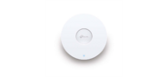 Потолочная двухдиапазонная точка доступа TP-Link EAP633,  AX1800 Wi-Fi 6,  1 гиг. порт RJ45,  до 574 Мбит / с на 2, 4 ГГц + до 1201 Мбит / с на 5 ГГц,  PoE 802.3at,  2 встр.антенны,  MU-MIMO,  БП нет в комплекте