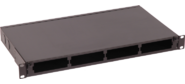 Бокс 19" на 4 кассеты MPO, 1U, черный