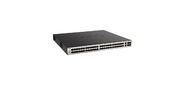 Коммутатор / DGS-3130-54S Managed L3 Stackable Switch 48x1000Base-X SFP, 2x10GBase-T, 4x10GBase-X SFP+, CLI, 1000Base-T Management, RJ45 Console, USB, RPS, Dying Gasp