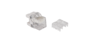 Lanmaster LAN-OKi45U5E / 180 Модуль Keystone,  RJ45,  кат.5E,  UTP,  180 градусов,  с индикатором,  белый