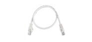 Патч-корд ACD-LPU5C-5DW [ACD-LPU5C-5DW] Cat5e UTP 24AWG 4Pair,  7 / 0.18мм CU Белый,  0.5м  (741722)