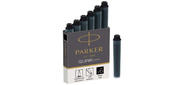 Картридж Parker Quink Z17 Mini  (CW1950407) черные чернила для ручек перьевых  (6шт)