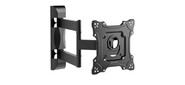 Кронштейн ONKRON / 17-42'' макс 200*200 мм, 2 колена, наклон -+ 8?, поворот: 180°, от стены 65-448 мм, макс вес 35кг, черный