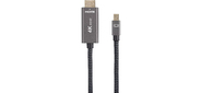 Кабель miniDisplayPort M-> HDMI M 4K@60Hz 1.8m Telecom, оплетка  (TA562M-1.8M)