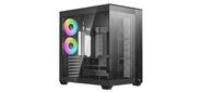 Корпус ПК без блока питания / Case Ocypus Delta C74 BK ARGB, Midi-Tower, TG, 2x120mm ARGB, 2xUSB-A 3.0 + 1xUSB-C 3.1, ATX, mATX, mITX Black