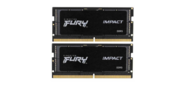 Модуль памяти Kingston 32GB SO-DIMM DDR5,  4800МГц,  CL38 SODIMM  (Kit of 2) FURY Impact