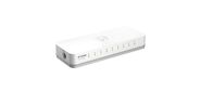 D-Link DES-1008C / B1A,  L2 Unmanaged Switch with 8 10 / 100Base-TX ports.2K Mac address,  Auto-sensing,  802.3x Flow Control,  Stand-alone,  Auto MDI / MDI-X for each port,  Plastic case. Manual + External Pow
