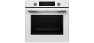 Serie 4, духовой шкаф, цвет белый, класс энергоэффективности А, 8 режимов, 66 литров, EcoClean на задней стенке, телескопические направляющие 1 уровень, пр-во Турция
