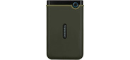 Transcend StoreJet 25M3G, 2.5", USB 3.1, 1TB, резиновый противоударный, Милитари зеленый