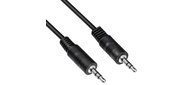 Кабель соединительный аудио Buro BAAC002-1 Jack 3.5  (m) / Jack 3.5  (m) 1м. черный