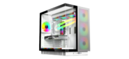 Корпус для ПК ACD Phantom 100 ATX,  Type-C + 2XUSB3.0+HD audio combo,  4X120mm ARGB fans+Remote control,  See View case,  TG,  Aluminum.