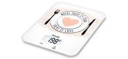 Весы кухонные электронные,  Beurer KS19 Love,  максимальный вес: 5кг,  рисунок