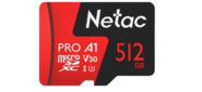 Флеш-накопитель NeTac Карта памяти NeTac P500 Extreme Pro MicroSDXC 512GB V30 / A1 / C10 up to 100MB / s