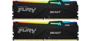 Комплект модулей памяти Kingston FURY Beast KF556C40BBAK2-16 DDR5 16GB (Kit 2x8GB) 5600MHz