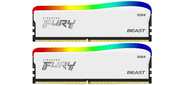 Память DDR4 2x16GB 3200MHz Kingston KF432C16BWAK2 / 32 Fury Beast RGB RTL Gaming PC4-25600 CL16 DIMM 288-pin 1.35В single rank с радиатором Ret