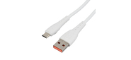 Кабель GoPower GP07M USB  (m)-microUSB  (m) 1.0м 2.4A силикон белый  (1 / 200 / 800)