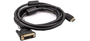 VCOM CG484GD-3M Кабель HDMI AM / DVI (24+1)M, 3м, CU, 1080P@60Hz, 2F, VCOM <CG484G-3M>