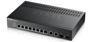 Zyxel NebulaFlex Pro GS2220-10 Hybrid L2 Switch,  rack 19 ",  8xGE,  2xCombo  (SFP  /  RJ-45),  silent,  standalone  /  cloud management