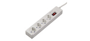 Сетевой удлинитель Hama H-121939 1.5м  (4 розетки) белый  (пакет ПЭ)