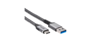 Кабель USB3.2 Gen2,  AM->CM,  10Gbs,  All Shell 1м VCOM <CU401M-1M>