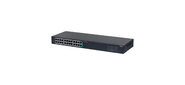 DAHUA DH-SG1024 24-портовый гигабитный неуправляемый коммутатор,  22xRJ45 1Gb,  2xRJ45 1Gb uplink,  коммутация 48 Гбит / с,  MAC-таблица 8K,  металл