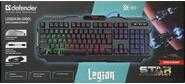 Defender Legion GK-010DL RU [45010] {Проводная игровая клавиатура,  RGB подсветка, 19 Anti-Ghost}