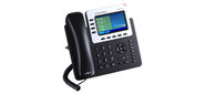 Телефон Grandstream GXP-2140,  VoIP 2 Порта Ethernet 10 / 100 / 1000,  4 SIP линий,  цветной TFT дисплей 480x272,  HD Audio