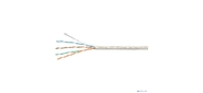 Cabeus UTP-4P-Cat.5e-SOLID-WH-100 Кабель витая пара UTP (U / UTP), категория 5e, 4 пары (24 AWG), одножильный, PVC нг (А)-LS, белый (100 м)