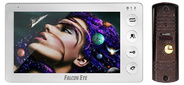 Falcon Eye KIT- Cosmo Комплект. Видеодомофон: дисплей 7" TFT;  механические кнопки; подключение до 2-х вызывных панелей; OSD меню; питание AC 220В  (встроенный БП)