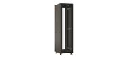 Шкаф Hyperline TTBR-4762-DD-RAL9004 Шкаф напольный 19-дюймовый,  47U,  2277x600х1200 мм  (ВхШхГ),  передняя и задняя распашные перфорированные двери  (75%),  ручка с замком,  цвет черный  (RAL 9004) (разобранный)