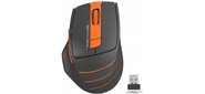Мышь A4Tech Fstyler FG30S серый / оранжевый оптическая  (2000dpi) silent беспроводная USB  (6but)