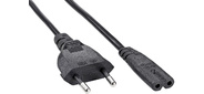 Кабель Premier 5-180 IEC C7  (2-pin) Евровилка 1.8м  (5-180 (0.5) 1.8) черный  (Bulk)