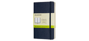 Блокнот Moleskine CLASSIC SOFT QP613B20 Pocket 90x140мм 192стр. нелинованный мягкая обложка фиксирующая резинка синий сапфир