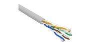 Кабель витая пара, U / UTP, CAT 5e, ZH нг (А)-HF, 4х2х0, 52мм, 24AWG, INDOOR, SOLID, серый, 305м REXANT PRO