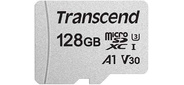 Флеш карта microSD 128GB Transcend microSDXC Class 10 UHS-I U3,  V30,  A1,   (без адаптера),  TLC