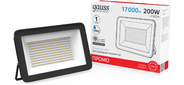 Прожектор светодиодный Elementary 200Вт 6500К IP65 17000лм ПРОМО G2 черн. GAUSS 613100200P