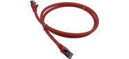 Патч-корд LANMASTER LSZH FTP кат.6A, 0.5 м, красный