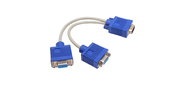Кабель-разветвитель VGA 1=>2  (1x15M / 2 x15F), VCOM,  0.2метра <VVG6530-0.2M>