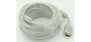 Кабель CABLE30 DB15  (m) DB15  (m) 30м феррит.кольца белый