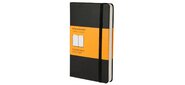 Блокнот Moleskine CLASSIC MM710 Pocket 90x140мм 192стр. линейка твердая обложка фиксирующая резинка черный