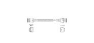 Кабель JPC P5200DR01000-1    Cable OCuLink x8 80P  (прямой Straight Type)  -TO-  OCuLink x8 80P  (прямой Straight Type) ,  85 Ohm,  L:100cm