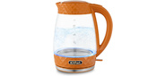 Чайник электрический Kitfort KT-6123-4 2л. 2200Вт оранжевый  (корпус: стекло)