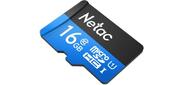 Карта памяти Netac MicroSD card P500 Standard 16GB,  retail version card only