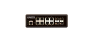OSNOVO Промышленный гигабитный L2+ коммутатор на 12 портов ,  8*10 / 100 / 1000Base-T,  4*SFP 1000Base-X,  БП опционально