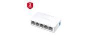 Mercusys MS105,  5-портовый 10 / 100 Мбит / с настольный коммутатор,  5 портов RJ45 10 / 100 Мбит / с,  пластиковый корпус