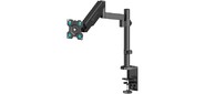 ONKRON G70 BLACK Кронштейн для монитора 13-32" макс. 100*100, струбцина, наклон -35?+35? поворот 360?, вылет от основание 0-534мм, макс.перемещение по вертикали 0-600мм, кабель-канал, пружина, нагрузка 1-8кг
