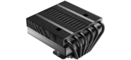 Кулер для процессора ID-COOLING IS-77-XT BLACK LGA1851 / 1700 / 1200 / 115X / AM5 / AM4 низкопрофильный высота 77mm (18шт / кор, TDP 150W, PWM, 6 тепл.трубок + медная база, FAN 120mm) BOX