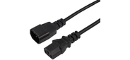 Шнур питания Rexant 04-2721 C13-Schuko проводник.:3x0.75мм2 0.6м 220В 6А черный