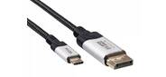 Кабель-адаптер DP A (m) <-->USB 3.1 Type-Cm, bi-direct, 8K@60Hz, 1.8m , VCOM <CU422VB-1.8>